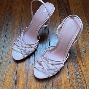 Zara Blush Strappy Heels